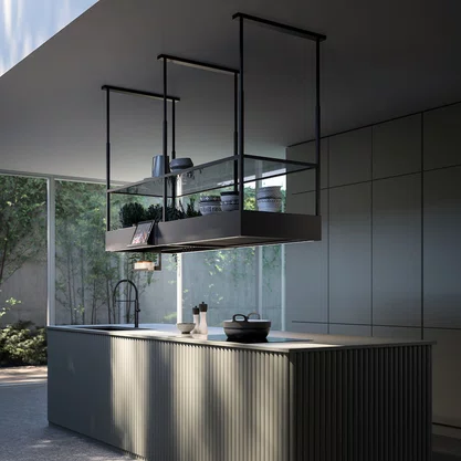 Coifa de Ilha Spazio Falmec Black Matte 180cm 220V