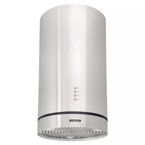 Coifa de Ilha Cilíndrica Tramontina Tube Isla 35 Aço Inox Chaminé 60cm 220V - 94833/221