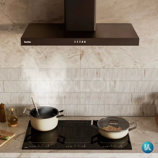 Coifa Invita de Parede Inox Black 90cm 220V