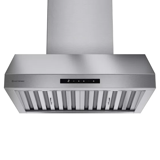 Coifa de Parede Elettromec Churrasqueira Motor Duplo Inox 430 75 cm 220V