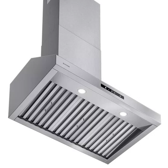 Coifa de Parede Elettromec Churrasqueira Motor Duplo Inox 430 90cm 220V