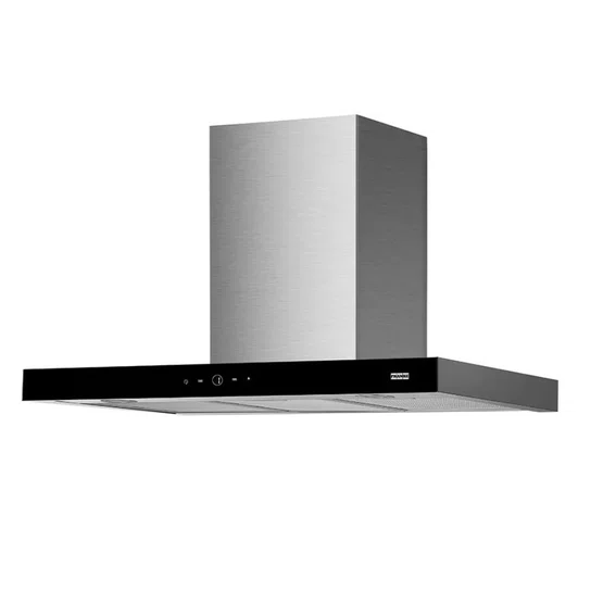 Coifa de Parede Linea Franke Display Digital Touch Inox e Vidro Preto 90cm