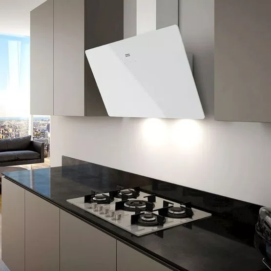 Coifa de Parede Vertical Evo White Franke com Extração Perimetral 90cm 220V