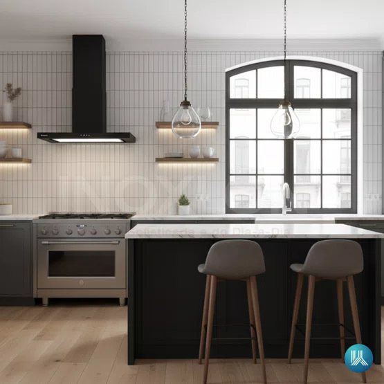 Coifa de Parede Inox preto Elettromec Adria Vetro 220v 90cm