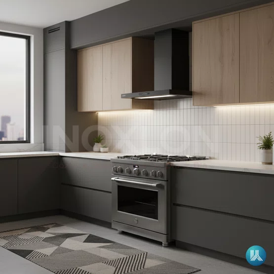 Coifa de Parede Inox preto Elettromec Adria Vetro 220v 90cm