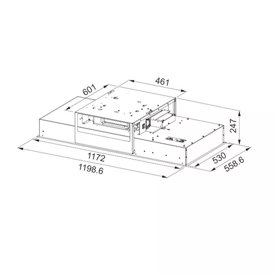 Coifa de Teto FCMY Air Hub Franke Purificador de Ar Wi-Fi e Alexa 120cm 220V