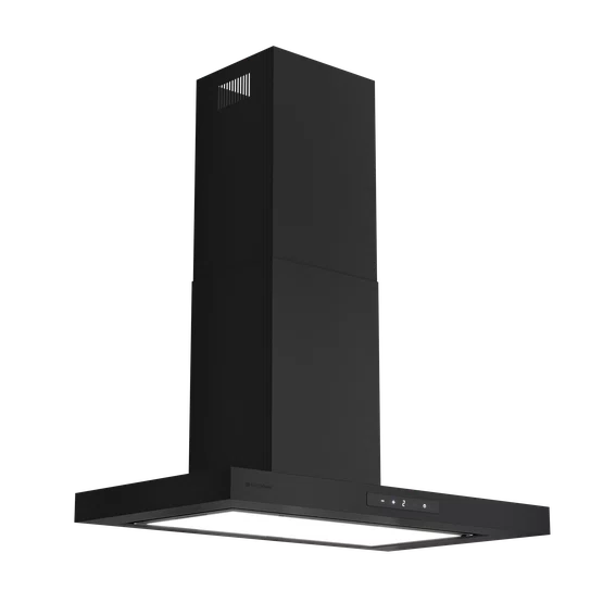 Coifa Elettromec Adria Parede Black Matte Connect 90cm 220V
