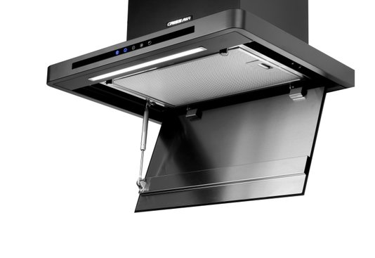 Coifa de Parede Crissair Drito Plane Black Matte CRR 08.9.G3 90cm 220V