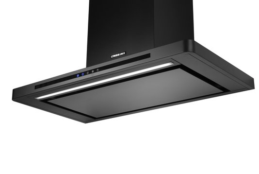 Coifa de Parede Crissair Drito Plane Black Matte CRR 08.9.G3 90cm 220V