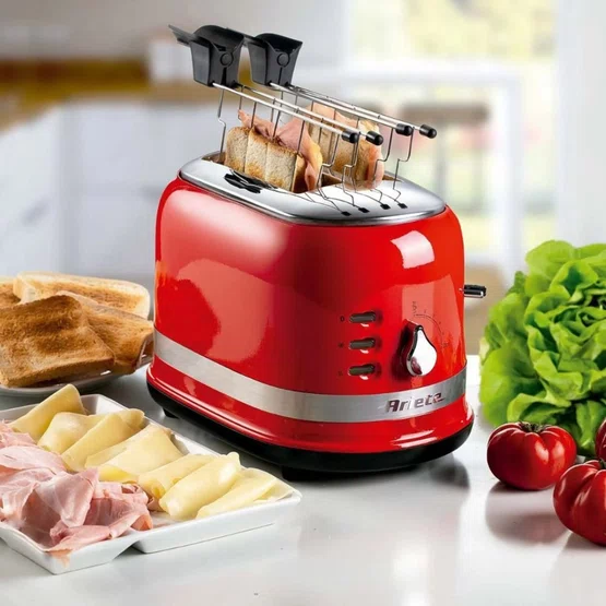 Combo Ariete Linha Moderna Vermelho Liquidificador + Chaleira + Torradeira e Cafeteira