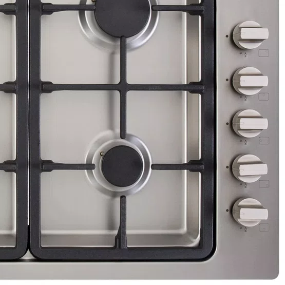 Combo Cuisinart Casual Cooking Cooktop 5 Queimadores Sabaf 90cm e Coifa de Parede Digital