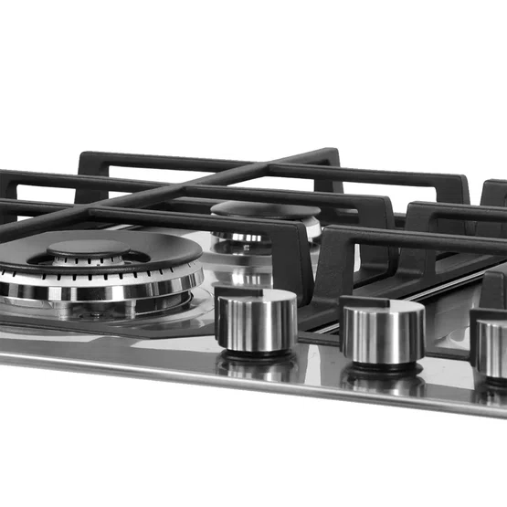 Combo Cozinha Crissair Coifa de Ilha Isola Cilindro + Cooktop Inox 4 Bocas Sabaf