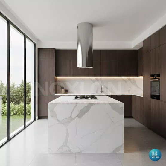 Combo Cozinha Crissair Coifa de Ilha Isola Cilindro + Cooktop Inox 4 Bocas Sabaf