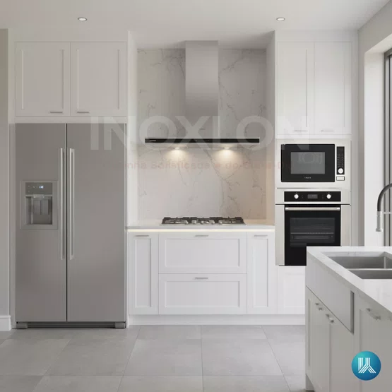 Combo Cozinha Crissair Completo Cooktop 90cm 5kW + Coifa Soft Perimetral + Torre Quente Inox/Black