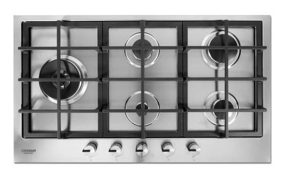 Combo Cozinha Crissair Completo Cooktop 90cm 5kW + Coifa Soft Perimetral + Torre Quente Inox/Black