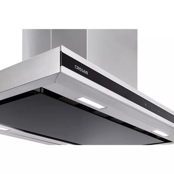 Combo Cozinha Crissair  Cooktop Signature Inox 90cm + Coifa de Ilha NI 39 Black Cristal