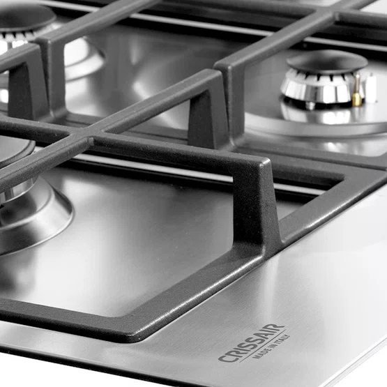 Combo Cozinha Crissair Signature Cooktop Inox 304 5 Bocas 75cm e Coifa de Parede Soft 1.050 m³/h