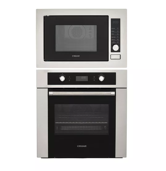 Combo Crissair Cooktop 75 cm + Coifa Soft Perimetral + Torre Quente Inox/Black