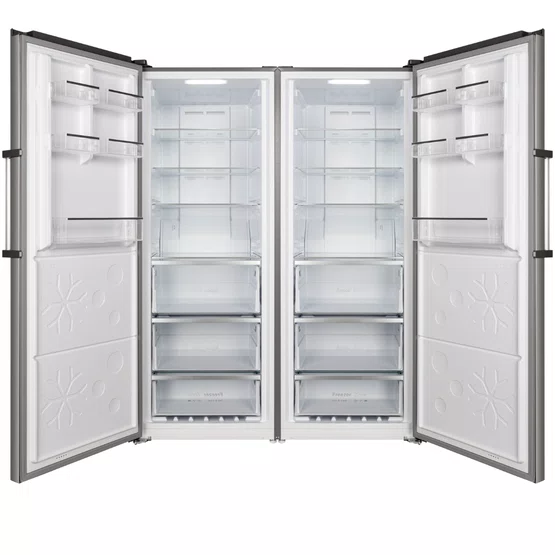 Combo Duo Side by Side Refrigerador e Freezer Conversível Cuisinart Arkton Inox 760L