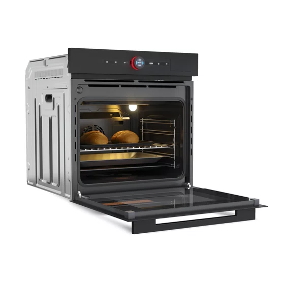 Combo Elettromec Black Matte: Micro-ondas a Vapor 45L + Forno a Vapor 74L  220V