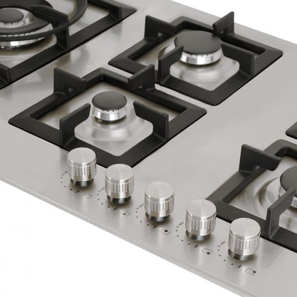 Combo Elettromec - Coifa de Parede + Cooktop 5 Bocas - 90cm