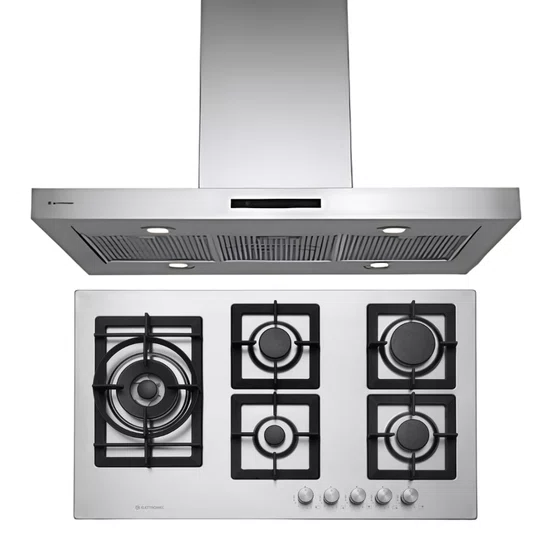 Combo Elettromec - Coifa de Parede + Cooktop 5 Bocas - 90cm