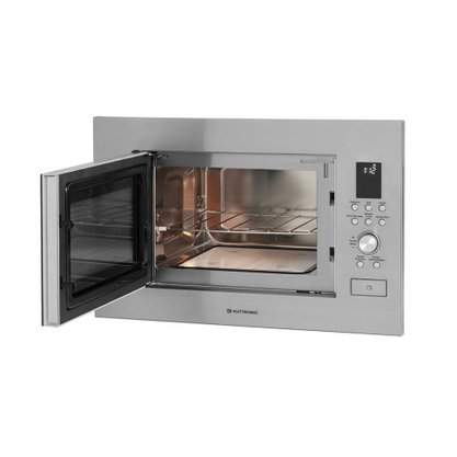 Cozinha Gourmet Elettromec Coifa Milano Parede 90cm + Torre Forno Elétrico e Micro-ondas Luce + Cooktop Quadratto 90 6 Queimadores