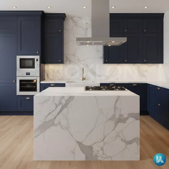 Combo Elettromec Coifa Milano Ilha 90cm + Torre Forno Elétrico e Micro-ondas Luce + Cooktop Quadratto 90 6 Queimadores