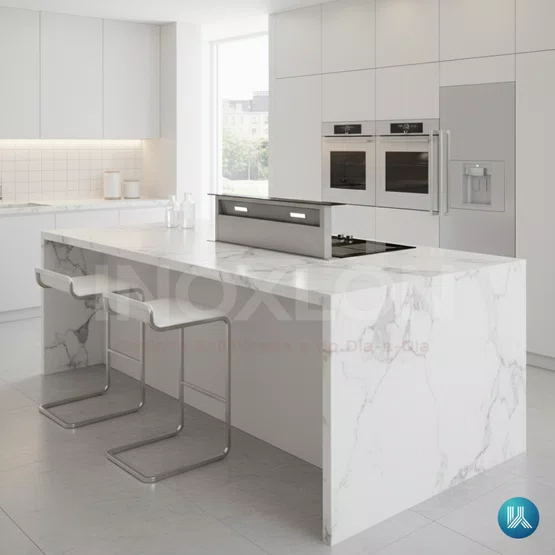 Combo Elettromec Coifa Sollevare 90cm + Cooktop de Indução 6 Semi Flex Zone Linha Vetro