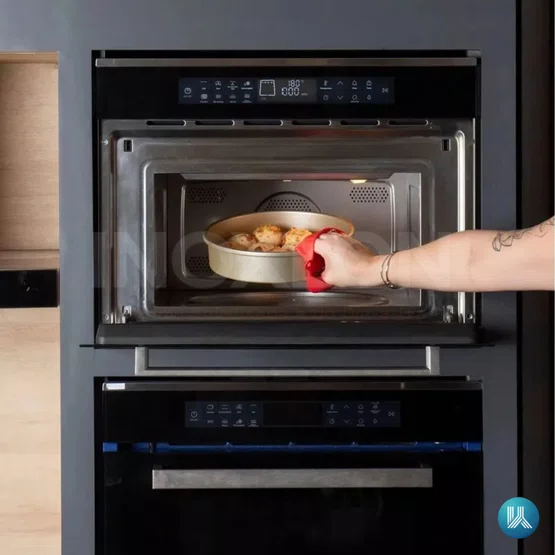 Combo Forno Elétrico 83L + Microondas Combinado 38L Cuisinart Arkton Vidro Preto