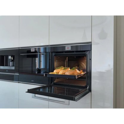 Combo Franke Forno Elétrico Pirolítico Mythos FMY 99 + Forno Micro-ondas Combinado Mythos FMY45 + Gaveta Aquecida Mythos FMY 14