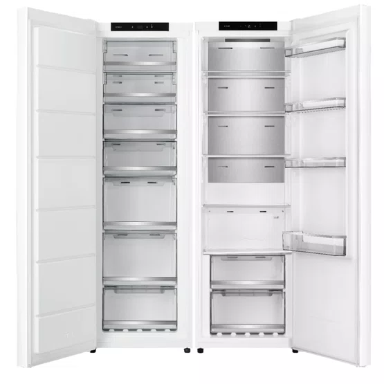 Combo Inox Duo Elettromec Refrigerador de Piso + Freezer 559L 220V