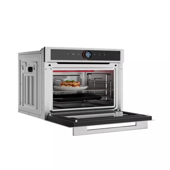 Combo Torre Quente Elettromec Sole de Embutir: Micro-Ondas 45L a Vapor e Forno Elétrico Digital TFT Inox 220V