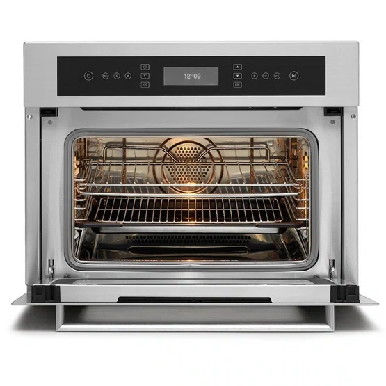 Combo Torre Quente Elettromec Sole Forno a Vapor 67L + Micro-ondas Flat 40L Inox 220V