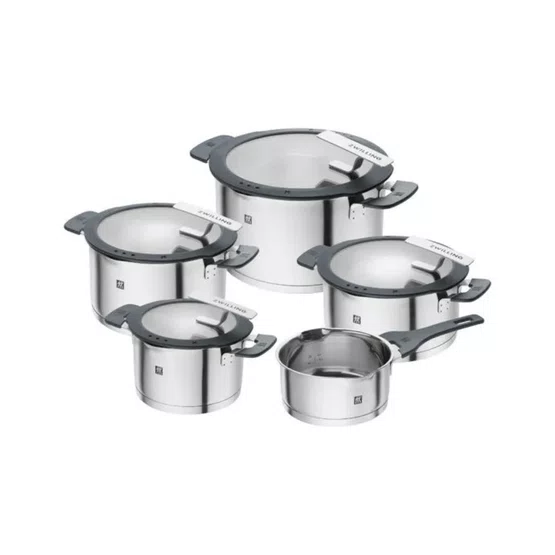 Conjunto de Panelas Premium ZWILLING Simplify 5 Peças Inox 18/10