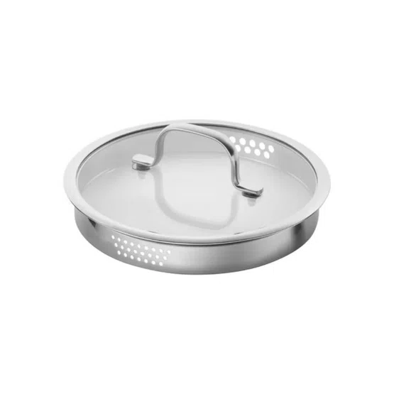 Conjunto de Panelas em Inox Premium Zwilling TrueFlow 5 Peças com Tampa Escorredora