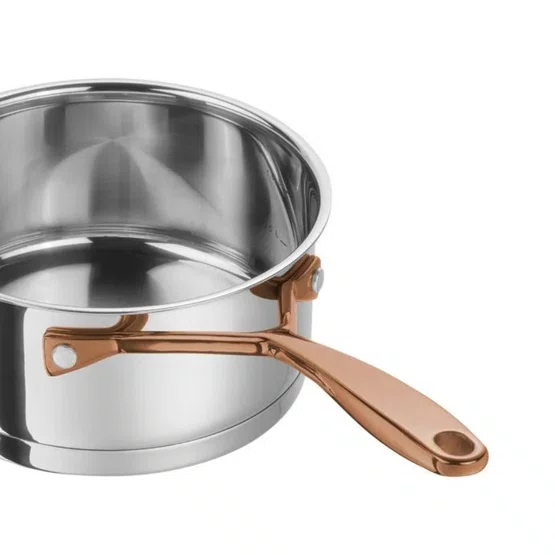 Conjunto de Panelas ZWILLING Bellasera em Inox Premium 5 peças com Alças Ouro Rosé
