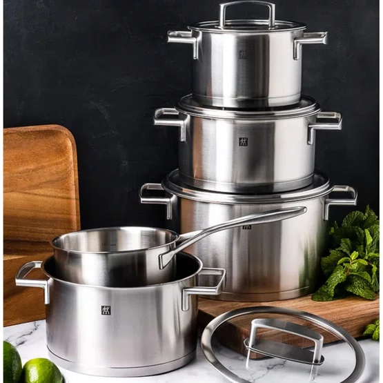 Conjunto de Panelas Zwilling Vitality 5 pçs em Aço Inox