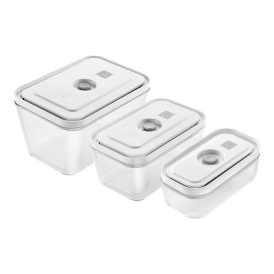 Conjunto de potes Zwilling em Borossilicato Retangular 3 Peças