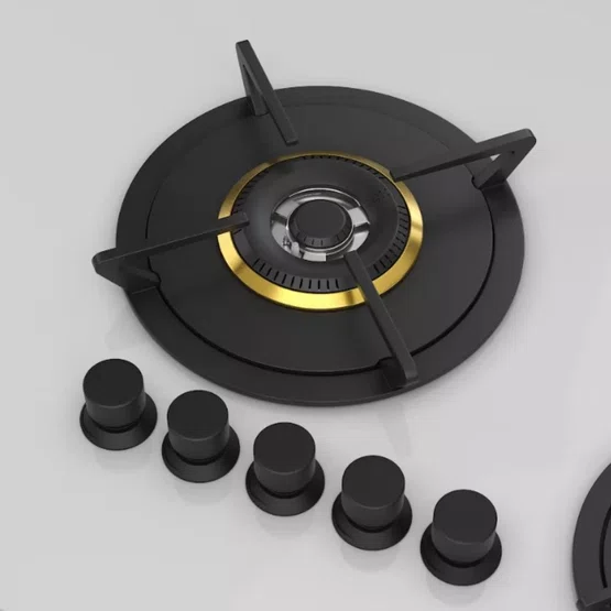 Cooktop de Revestir na Bancada Elettromec 5 Queimadores à Gás 90 cm 220 V