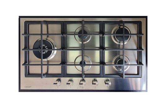 Cooktop a Gás Crissair Signature CCP 900 em Inox 5 Bocas 90cm Bivolt