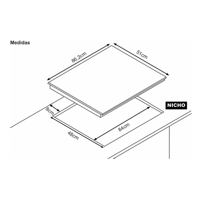 Cooktop a Gás Cuisinart Akrton Advanced 5 Queimadores 90cm 220V