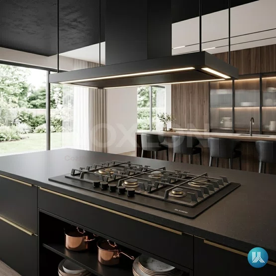 Cooktop Elettromec a Gás de Embutir Black Matte 90cm 220v