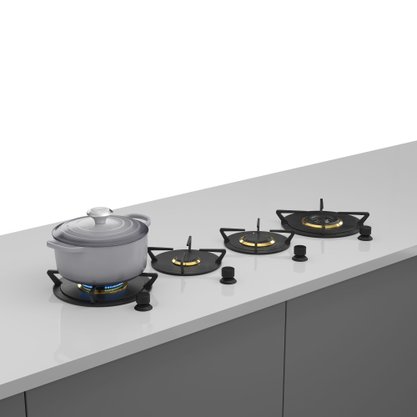 Cooktop à Gás de Revestir na Bancada Elettromec 120cm