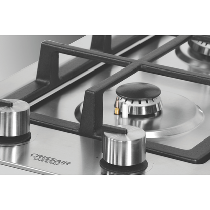 Cooktop a Gás Em Inox Crissair 2 Bocas Dominó CCP 302 Bivolt