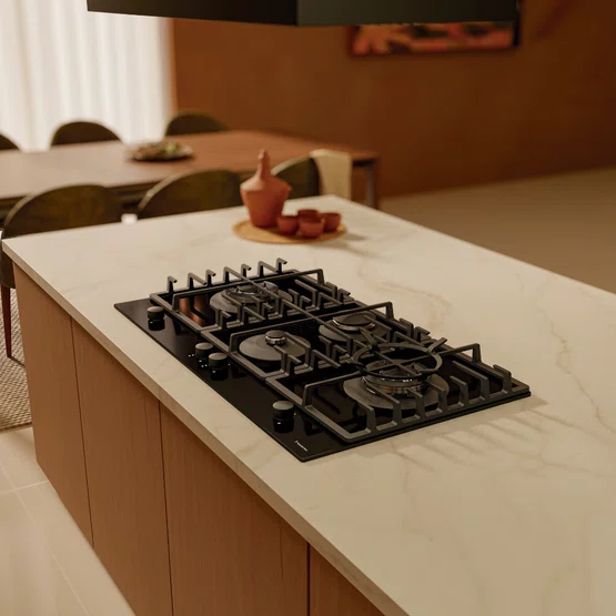 Cooktop a Gás Quadra 4GG Double Tri He Tramontina 4Q Superautomático 90cm Bivolt - 94709/404