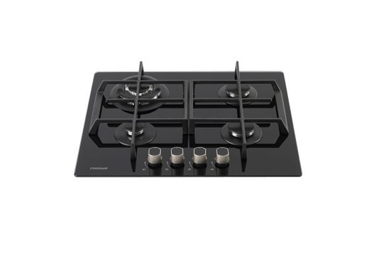 Cooktop a Gás Crissair All Black 4 Queimadores 60cm NCT 24 G6 Bivolt
