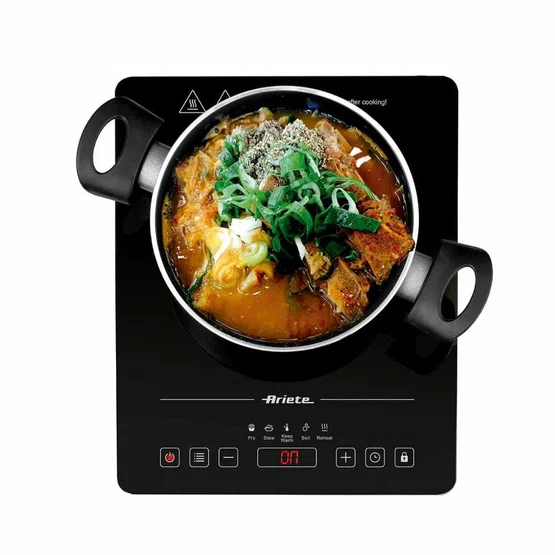 Cooktop de Indução 1997 Ariete Portátil Vitrocerâmico Touch 1 Queimador Preto