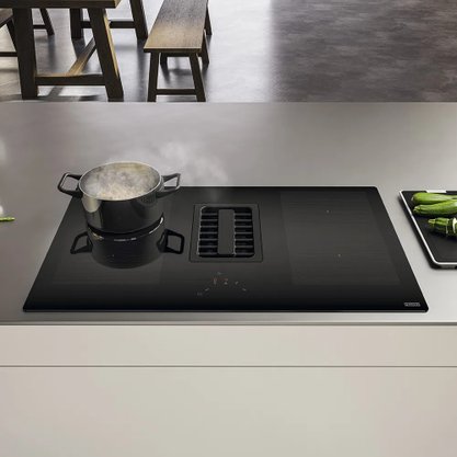 Cooktop de Indução Com Coifa Integrada Franke Extractor Mythos FMA 839 83x52cm