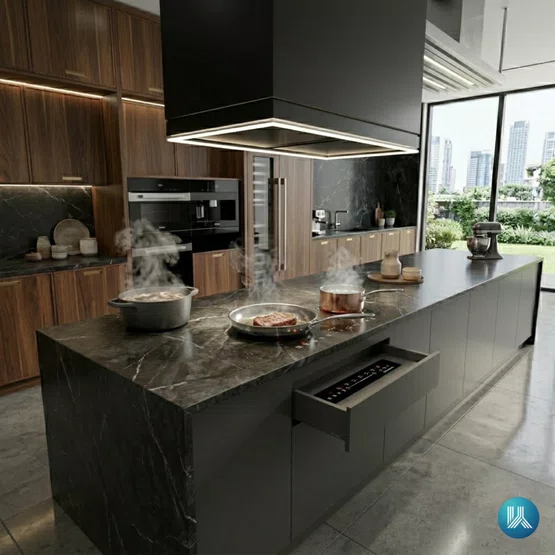 Cooktop Elettromec de Indução Invisível 90cm 220V